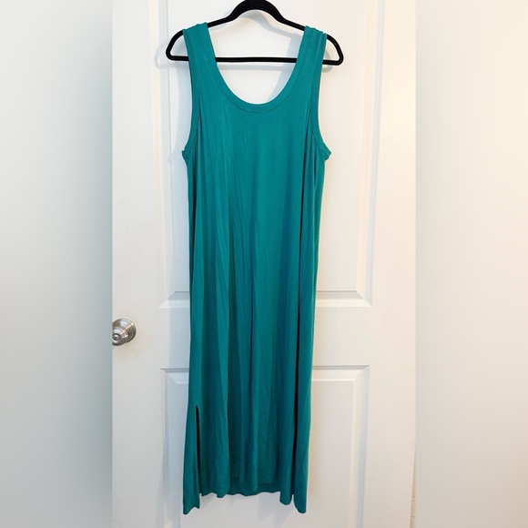 NWT Soma Weekend Cool Nights and Days Tank Dress Midi - Cascade Green - large - Picture 3 of 8